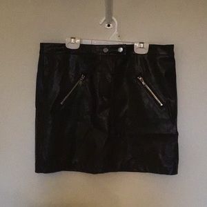 Leather skirt